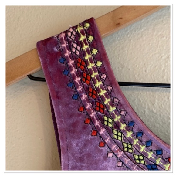 Free People Hello Gorgeous Maxi Dress Velvet Purple Medium - Picture 6 of 13